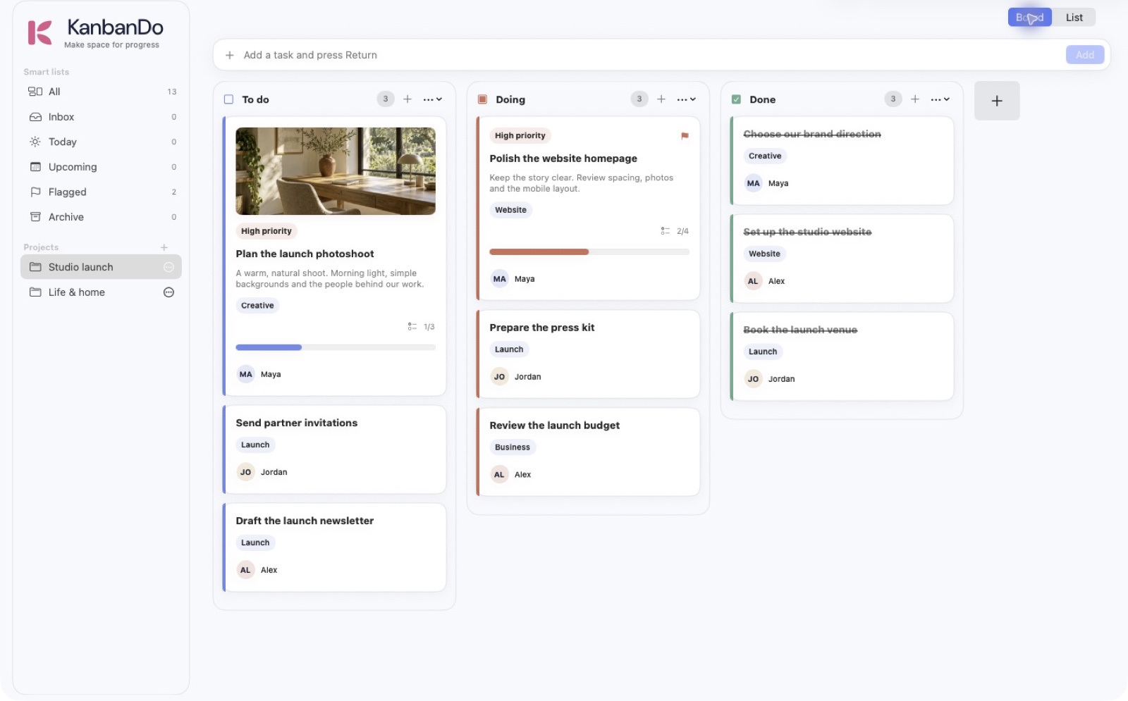 Bring every project into focus.